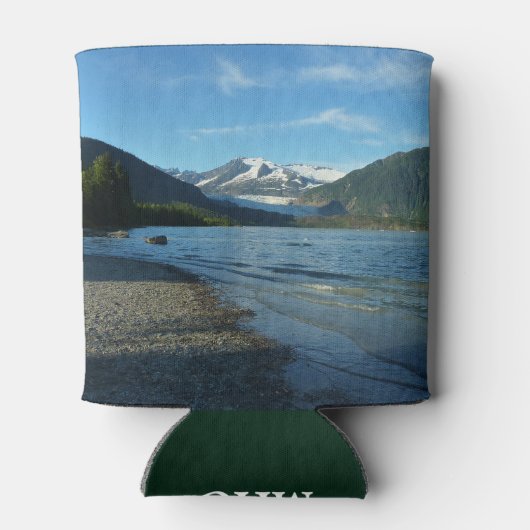 Mendenhall Lake in het landschap van Juneau Alaska Blikjeskoeler (Achterkant)