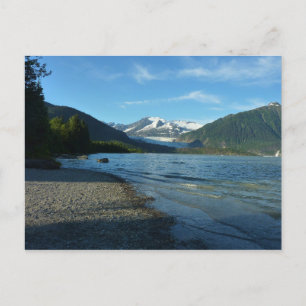 Mendenhall Lake in het landschap van Juneau Alaska Briefkaart