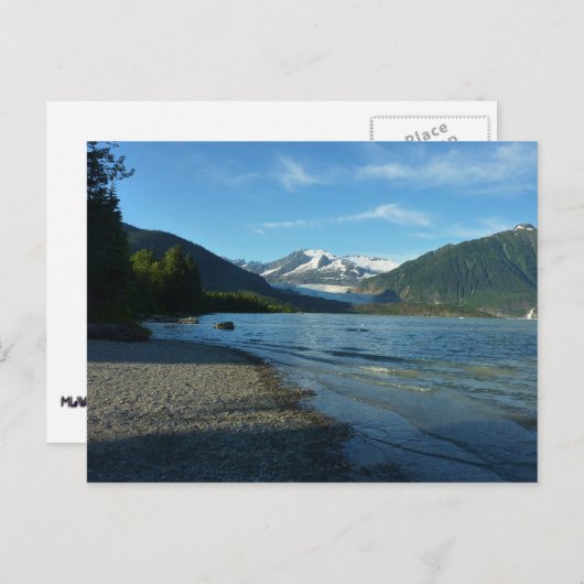 Mendenhall Lake in het landschap van Juneau Alaska Briefkaart (Voorkant / Achterkant)