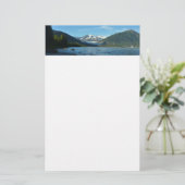 Mendenhall Lake in het landschap van Juneau Alaska Briefpapier (Staand voorkant)
