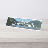 Mendenhall Lake in het landschap van Juneau Alaska Bureau Naambordje (Voorkant)