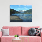 Mendenhall Lake in het landschap van Juneau Alaska Canvas Afdruk (Insitu (Woonkamer))