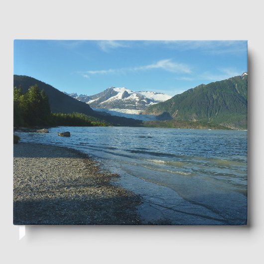 Mendenhall Lake in het landschap van Juneau Alaska Gastenboek (Voorkant)