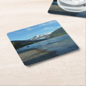 Mendenhall Lake in het landschap van Juneau Alaska Kartonnen Onderzetters (Schuin)