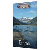 Mendenhall Lake in het landschap van Juneau Alaska Klembord (Links)