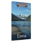 Mendenhall Lake in het landschap van Juneau Alaska Klembord (Rechts)