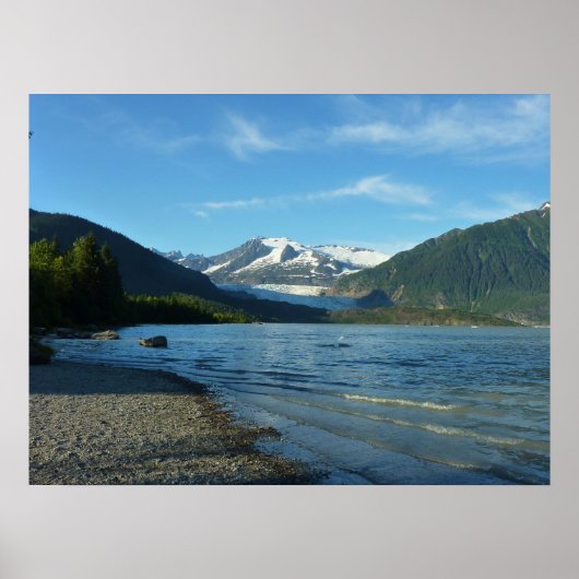 Mendenhall Lake in het landschap van Juneau Alaska Poster (Voorkant)