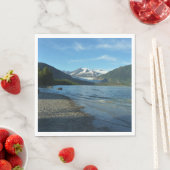 Mendenhall Lake in het landschap van Juneau Alaska Servet (Insitu)
