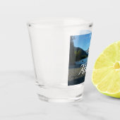 Mendenhall Lake in het landschap van Juneau Alaska Shot Glas (Links)