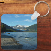 Mendenhall Lake in het landschap van Juneau Alaska Sleutelhanger (Achterkant)