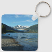 Mendenhall Lake in het landschap van Juneau Alaska Sleutelhanger (Achterkant)