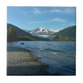Mendenhall Lake in het landschap van Juneau Alaska Tegeltje (Voorkant)