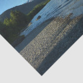 Mendenhall Lake in het landschap van Juneau Alaska Tissuepapier (Detail)