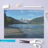 Mendenhall Lake in het landschap van Juneau Alaska Tissuepapier (Craft)
