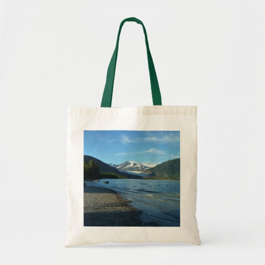 Mendenhall Lake in het landschap van Juneau Alaska Tote Bag (Voorkant)