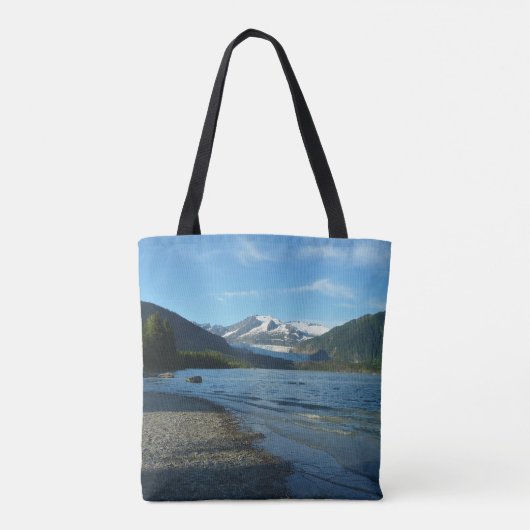 Mendenhall Lake in het landschap van Juneau Alaska Tote Bag (Achterkant)