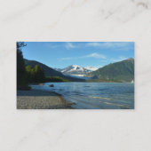 Mendenhall Lake in het landschap van Juneau Alaska Visitekaartje (Achterkant)