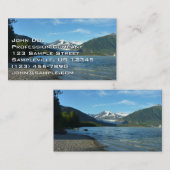 Mendenhall Lake in het landschap van Juneau Alaska Visitekaartje (Voorkant / Achterkant)