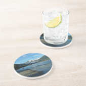 Mendenhall Lake in het landschap van Juneau Alaska Zandsteen Onderzetter (Zijkant)