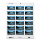 Mendenhall Lake in Juneau Alaska Etiket (Full Sheet)