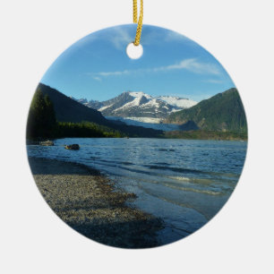 Mendenhall Lake in Juneau Alaska Keramisch Ornament
