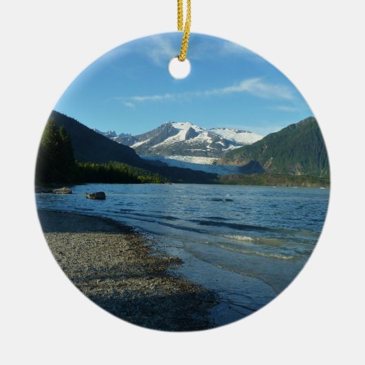 Mendenhall Lake in Juneau Alaska Keramisch Ornament (Voorkant)