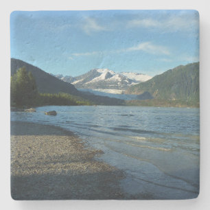 Mendenhall Lake in Juneau Alaska Landschap Stenen Onderzetter