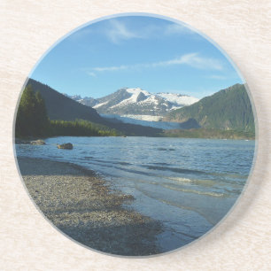 Mendenhall Lake in Juneau Alaska Landschap Zandsteen Onderzetter