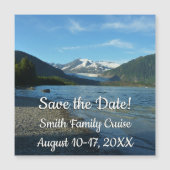Mendenhall Lake in Juneau Alaska Save the Date (Voorkant)