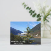 Mendenhallgletsjer Juneau Alaska Briefkaart (Staand voorkant)
