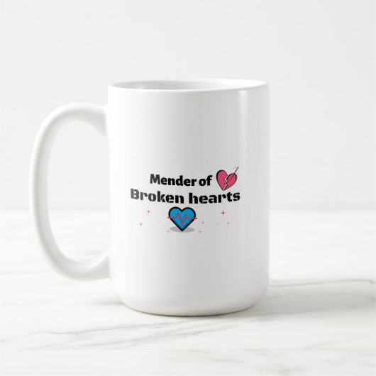 Mender van gebroken harten koffiemok (Links)