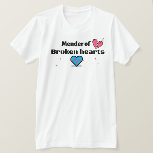 Mender van gebroken harten t-shirt (Design voorkant)