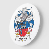 Mendes Family Crest Grote Klok (Hoek)