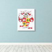 Mendez Family Crest Canvas Afdruk (Insitu (Houten vloer))