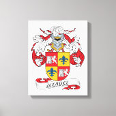 Mendez Family Crest Canvas Afdruk (Voorkant)