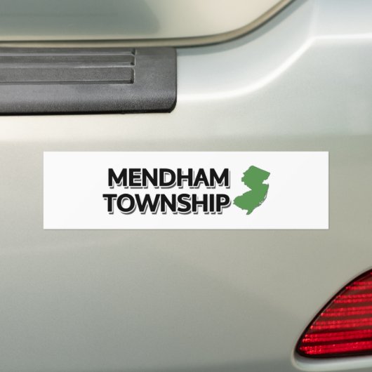Mendham Township, New Jersey Bumpersticker (Op auto)