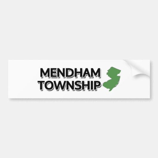 Mendham Township, New Jersey Bumpersticker (Voorkant)