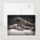 Mendhi Hand Henna in Sepia Tone Briefkaart (Voorkant / Achterkant)