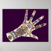 Mendhi handen poster (Voorkant)