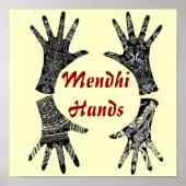 Mendhi Hands Poster (Voorkant)
