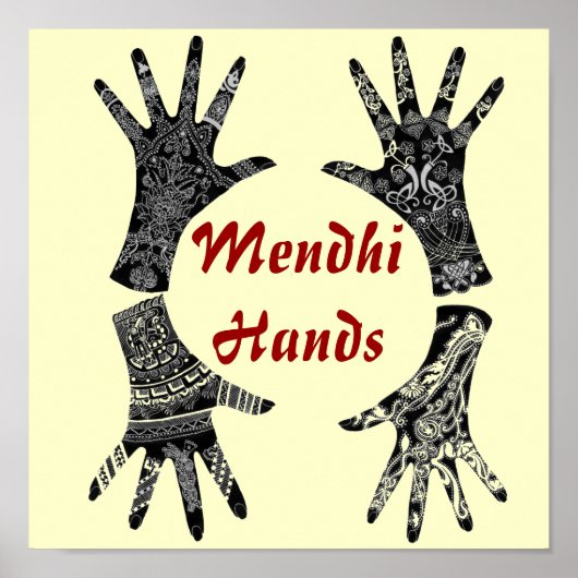Mendhi Hands Poster (Voorkant)