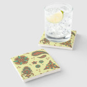 MENDHI PATTERN Stone Onderzetter (Zijkant)