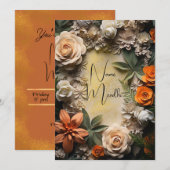 Mendhi-uitnodiging Kaart (Voorkant / Achterkant)