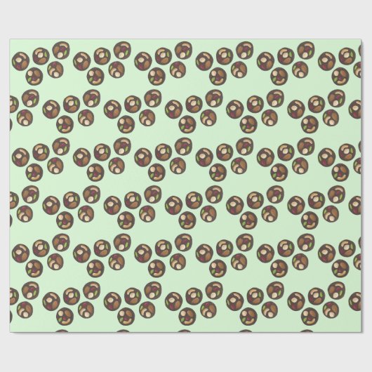 Mendiants Franse chocolade Chocolatier Chocoholic Cadeaupapier (Vlak)