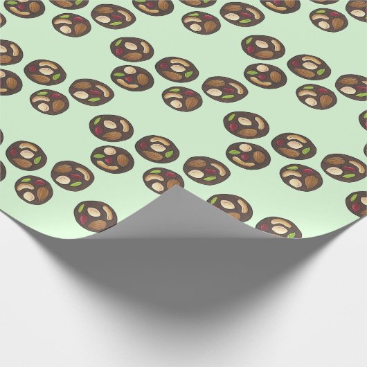 Mendiants Franse chocolade Chocolatier Chocoholic Cadeaupapier (Hoek)