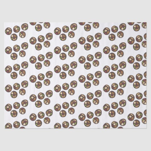 Mendiants Franse chocolade Chocolatier Chocoholic Tissuepapier (Voorkant)