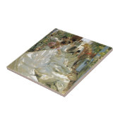 Mending the Sail - Joaquín Sorolla y Bastida Tegeltje (Zijkant)