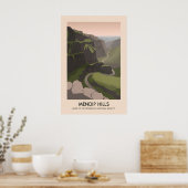 Mendip Hills AONB Reisposter Poster (Keuken)