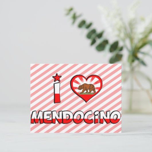 Mendocino, CA Briefkaart (Staand voorkant)