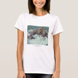 Mendocino California Coast Zeegezicht; print, t-sh T-shirt